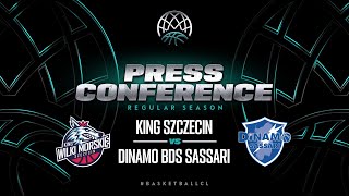 King Szczecin v Banco di Sardegna  - Press Conference | Basketball Champions League 2023