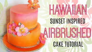 Super Easy Airbrush Ombre Cake- Rosie's Dessert Spot 