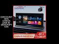 K2 Pro 11.3&quot; Car DVR 4K Camera Wireless Carplay Android auto Ai Screen Dash Cam Dual Len Video Recor
