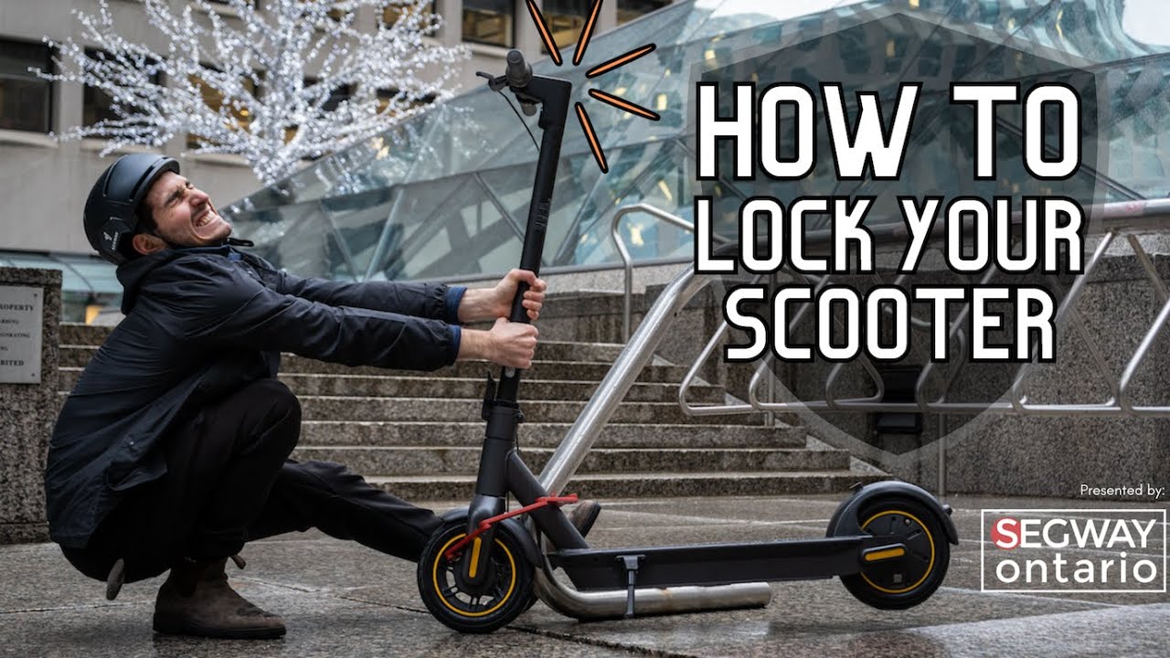 Melting Army Skeptisk How To PROPERLY Lock Your Ninebot Electric KickScooter - YouTube