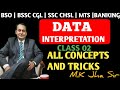 DATA INTERPRETATION | CLASS 02| BSSC CGL | SSC CGL , CHSL ,MTS | BANKING I By M. K. Jha sir   #Maths