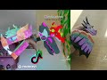 Dragon puppet crafts  paper dragon tiktok compilation 74