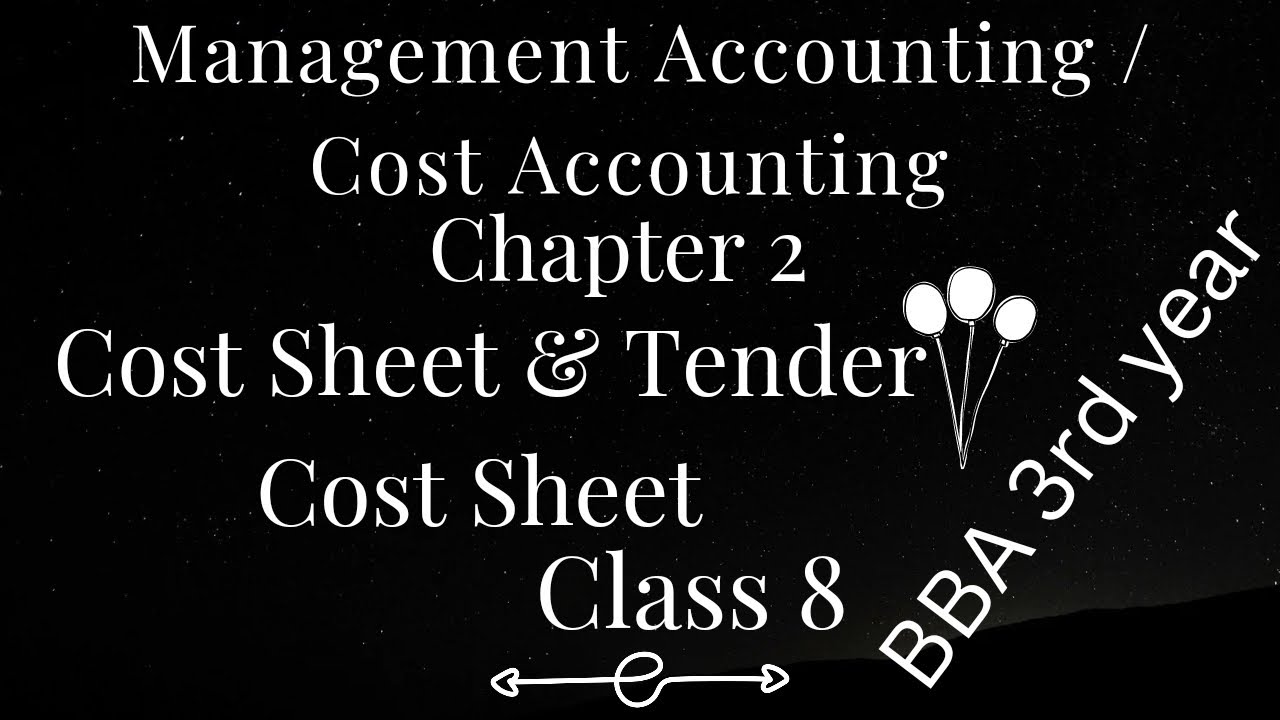 Cost Sheet Tender Cost Sheet Chapter 2 Management Accounting Cost cost-sheet-tender-cost-sheet-chapter-2-management-accounting-cost