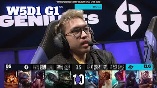 EG vs CLG | Week 5 Day 1 S12 LCS Summer 2022 | Evil Geniuses vs CLG W5D1 Full Game