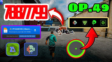 OP.49 New Scarlet Brazilian 🇧🇷 Macro PANEL FF For Android ⭕📲 | Macrodroid Free Fire Headshot Setting