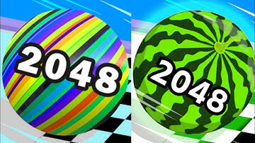 🍉 BALL RUN Infinity vs Merge Watermelon 2048 — Part 2