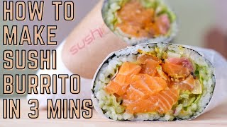 How to make Sushi Burrito in 3 minutes | healthy and delicious