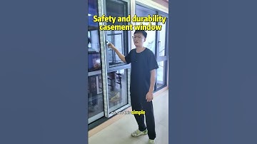 🔥 Integrated aluminum casement window & mosquito net peak performance ✨  wind and rain #windowdoors