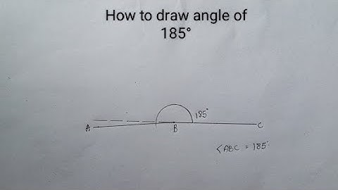 How to draw angle of 185° @concealmentofknowledge8880