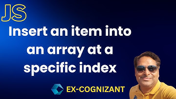 How to insert an item into an array at a specific index