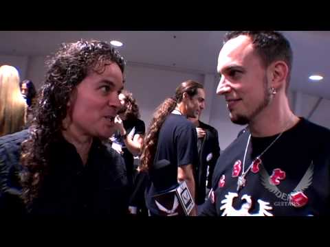 Vinnie Moore,Mark Tremonti and Leslie West at Dean Guitars NAMM 09