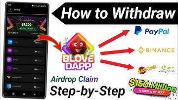 Blove Dapp Airdrop Withdrawal Jazzcash Easypaisa Paypal | Blove Dapp Airdrop Withdraw kaise Kare