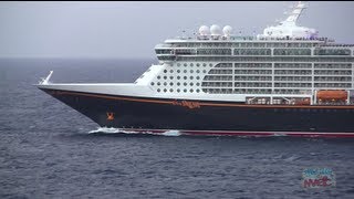 Horn battle with the Disney Fantasy and Disney Dream cruise ships