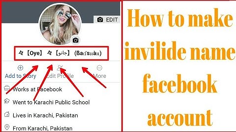 How to make invilide name facebook account 2019 new trick 100% working ||by kashif ali