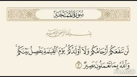 عبدالباسط عبدالصمد  اية (٣)سورة الممتحنة