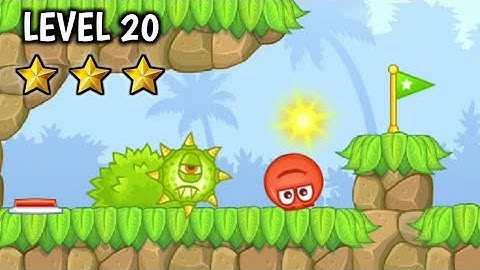 Red Ball 5 Level 20 Walkthrough / Playthrough Video | Hidden Treasure Chest Explored.