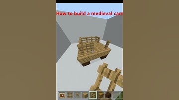 How to build a medieval cart in Minecraft #shorts