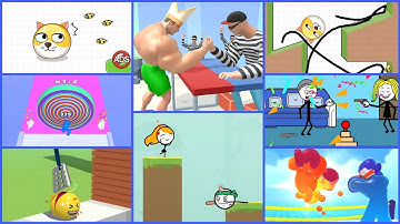 Help Me:Tricky Puzzle Sandwich Runner Stickman Thief Slice It All Save the Doge Gameplay android,ios