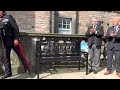 Asa forces charity gift edinburgh castle with hm jubilee bench