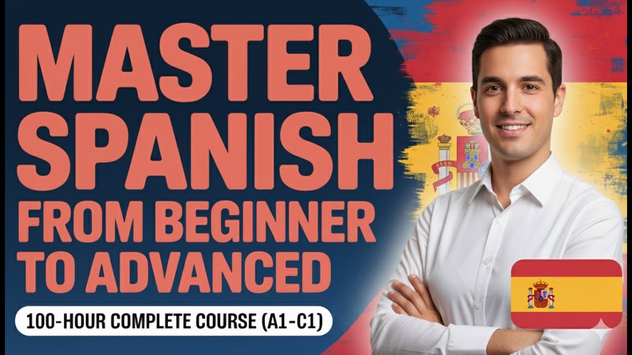 Master Spanish from Beginner to Advanced 🇪🇸 100-Hour Complete Course (A1–C1)