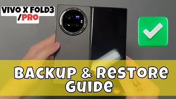 Vivo X Fold3 / Pro Backup & Reset Settings || Backup & Restore Guide || Take Full Backup
