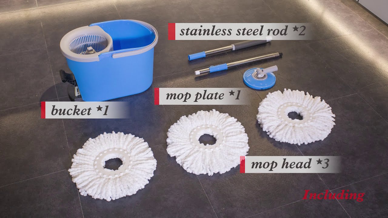 Masthome® Spin Mop with Bucket Set HGCTSM50053MH YouTube