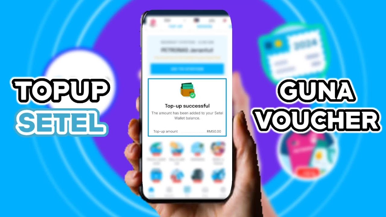 Cara Topup Setel Guna Voucher - YouTube