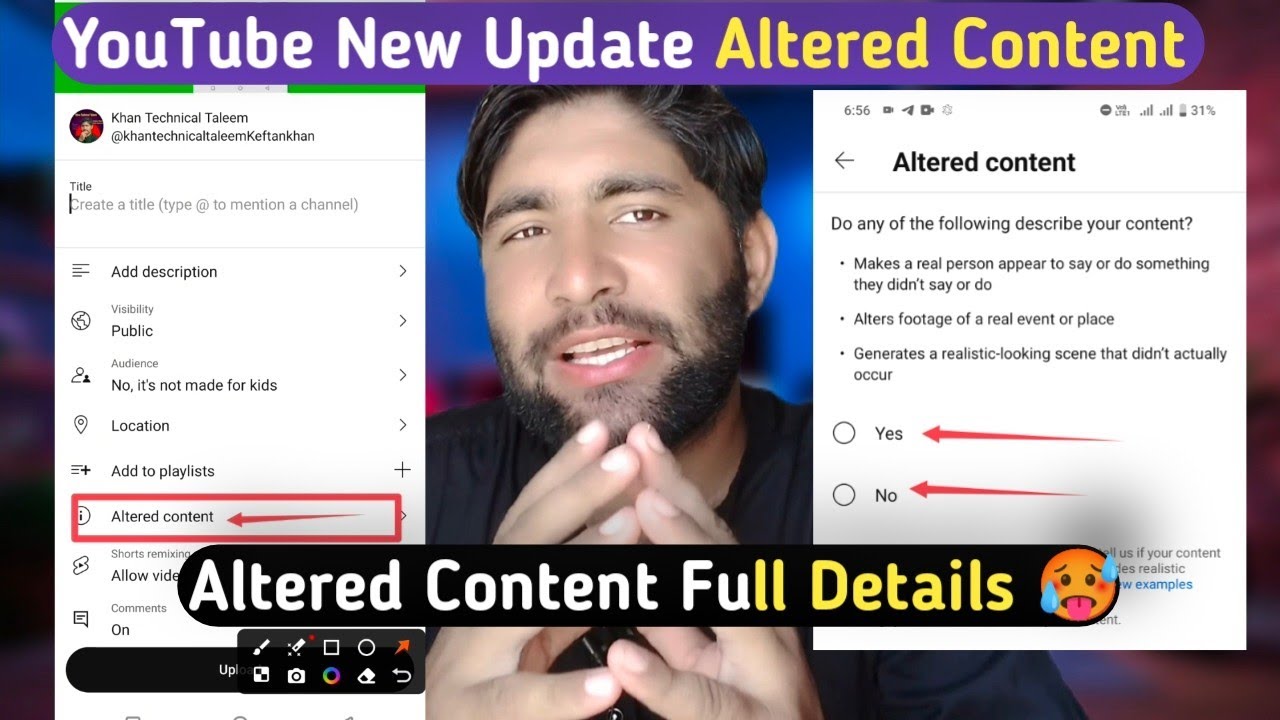 Yt studio Altered Content Kya Ha | What Is youtube studio altered ...