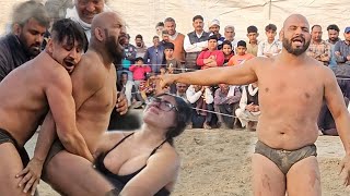 आज फसा बाबा लाडी अरबी पहलवान के साथ कुश्ती baba ladi ki kushti