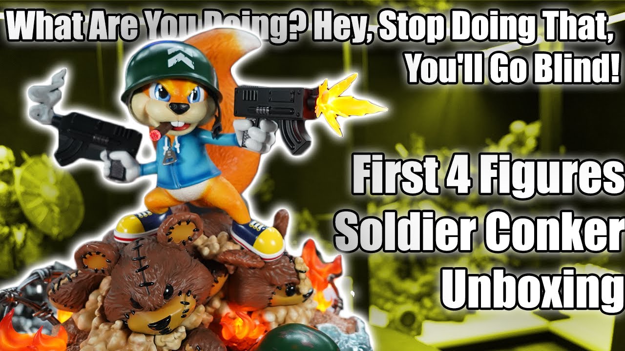 Soldier Conker Statue by First 4 Figures | Unboxing - YouTube