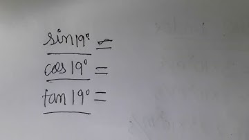 Sin cos tan angle  value find from log book