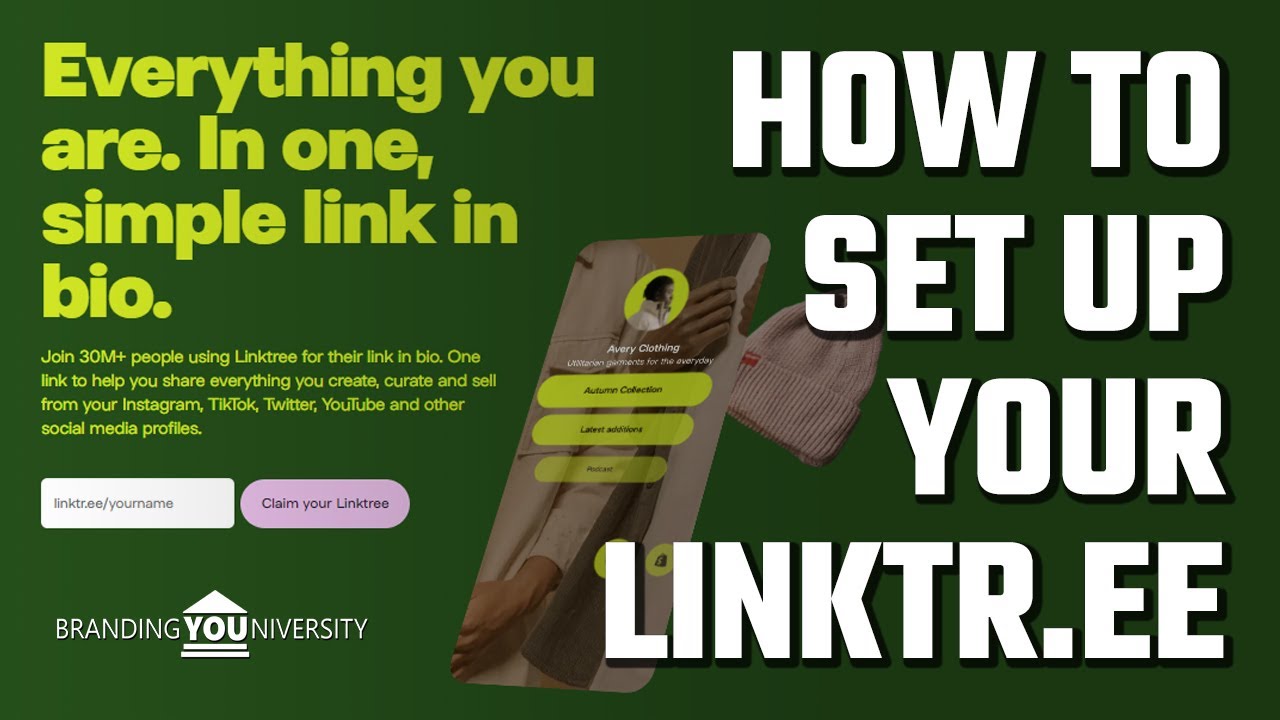 How to set up your Linktr.ee for Branding YOUniversity 🔗🌲 - YouTube