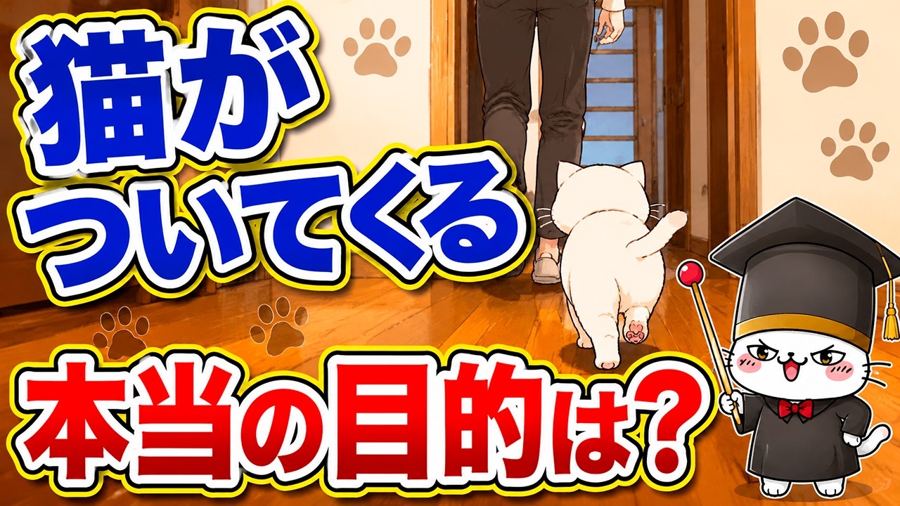 猫がついてくる理由…実はあなたが目的じゃありません