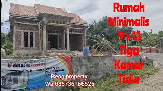 RUMAH MINIMALIS 9X11 TIGA KAMAR TIDUR PROGRES PEMASANGAN GENTENG