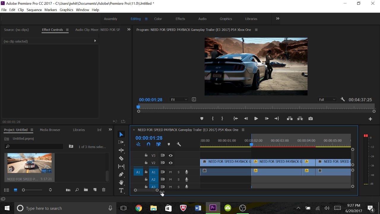 adobe premiere 6.0 render in and out