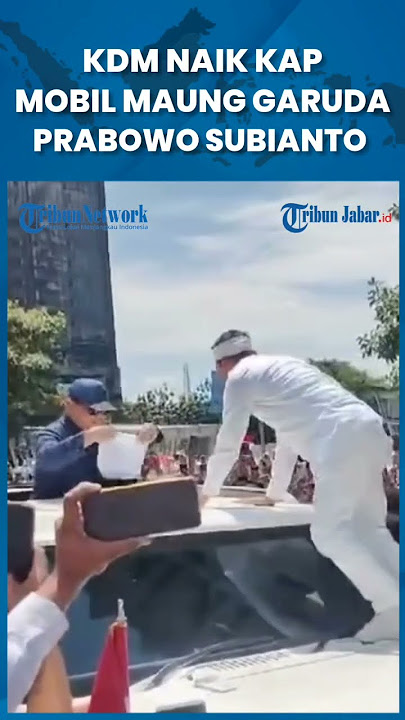 Aksi Luar Biasa Kang Dedi Mulyadi Naik Kap Mobil Maung Garuda RI 1 Presiden Prabowo Subianto