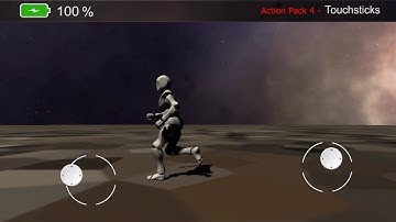 Touchsticks in Action Pack 4 for Game Creator