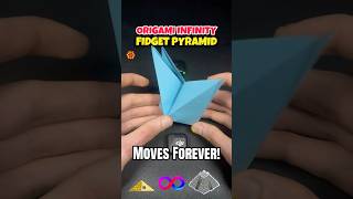 Origami Easy Paper Fidget Toys Infinity Pyramid Tutorial #papertoy #origami #origamicraft #shorts