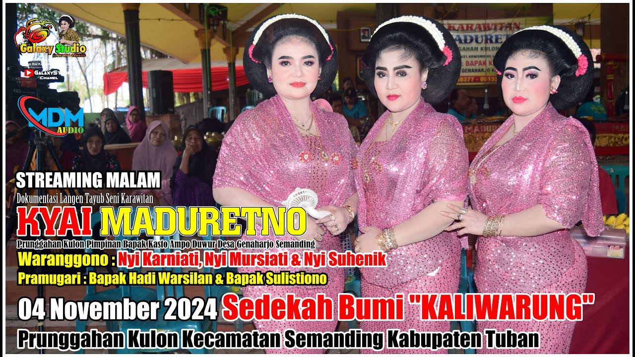 Live Tayub Malam Kaliwarung Prunggahan Kulon Nyi Karniati,Nyi Mursiati & Nyi Henik || Kyai Maduretno