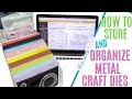 HOW I STORE MY METAL DIES including Metal Die Organization and Catalog, Metal Die Storage Ideas