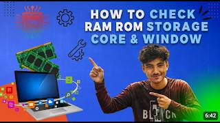 🖥️ HOW TO CHECK RAM, ROM, STORAGE, CORES & WINDOWS VERSION 💻🔥