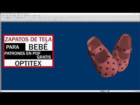 PATRÓN DE ZAPATO DE TELA PARA BEBE EN 👉 OPTITEX | GRATIS MOLDES EN PDF