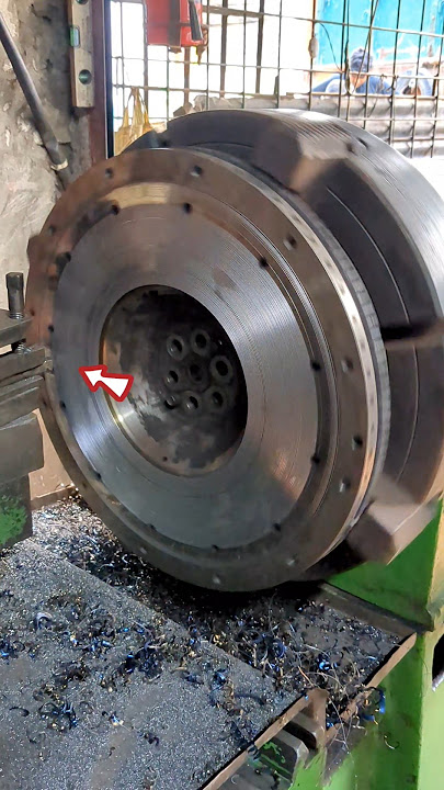 Flywheel face c u t-ting #shorts #shortsfeed #satisfying #skills #modified #repairing #works