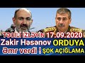 GÜNÜN ƏSAS VACİB XƏBƏRLƏRİ.! 17.09.2020 SON XƏBƏRLƏR.! TƏCİLİ XEBERLER.!