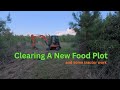 Back on the road project and clearing a food plot