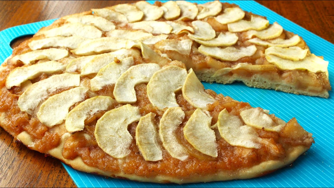 Горячая яблочная пицца от довна - YouTube