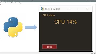 | How to create Realtime CPU meter  using python | | AK |