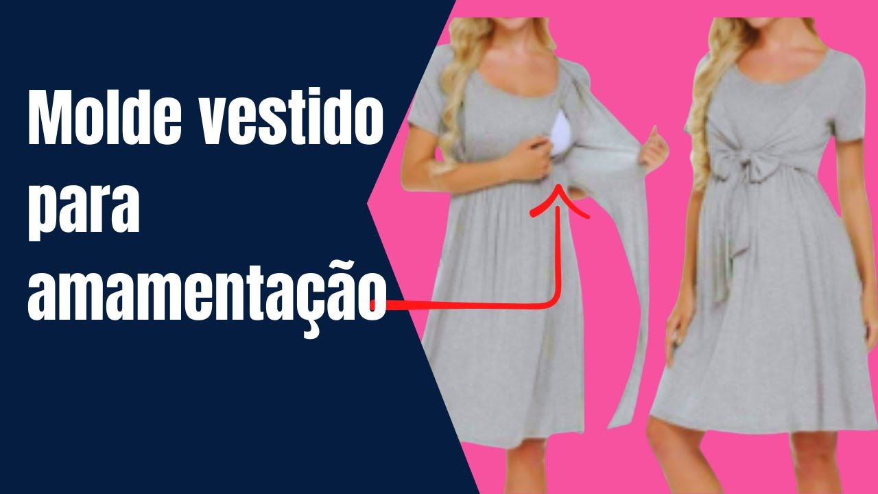 Vestido para amamentação molde passo a passo/Gláds Bandas,  Costurandopano.com 