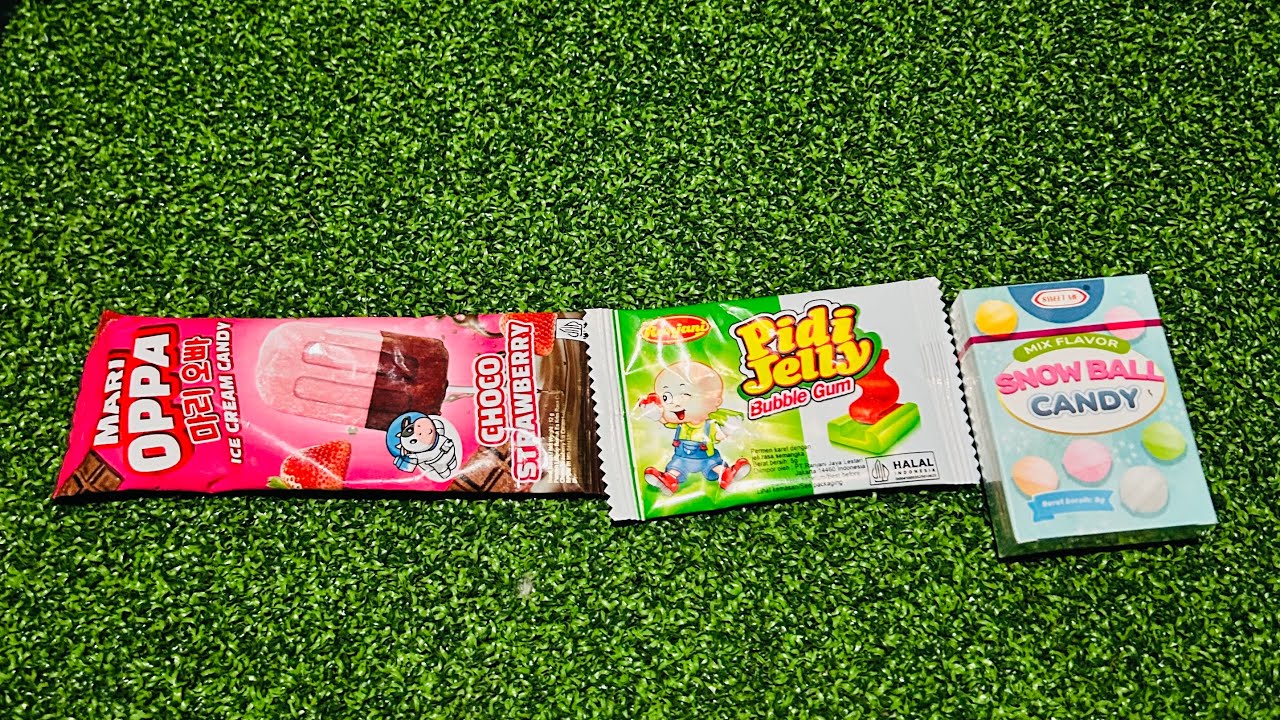 asmr various candies in the world 