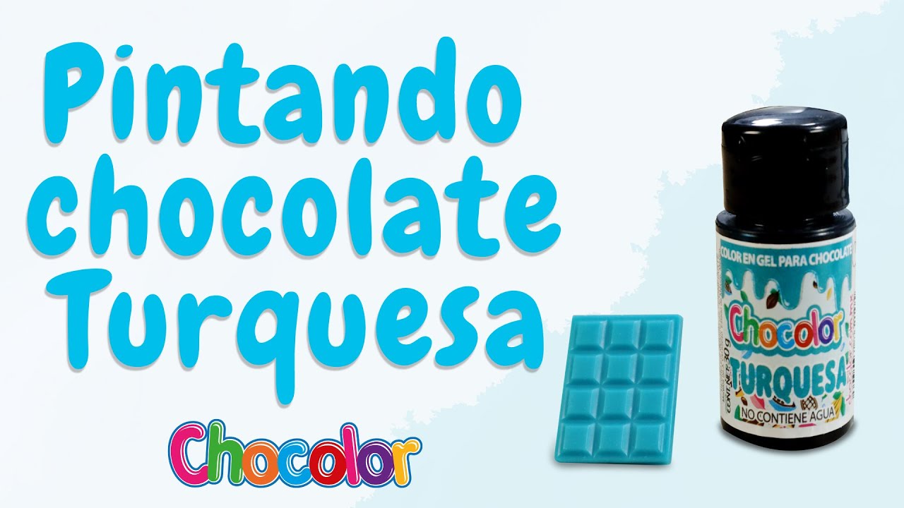 Pintando chocolate Turquesa con Chocolor